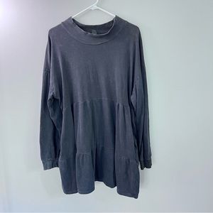 Wild Fable stonewash sweatshirt dress/tunic with pockets size XL